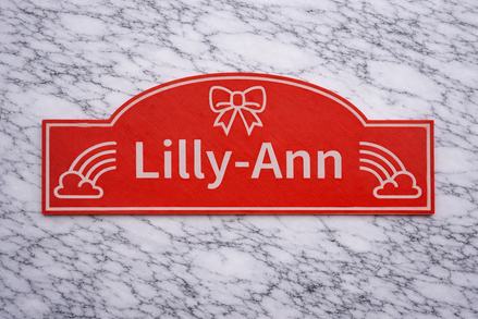 Rainbow Girls door sign name