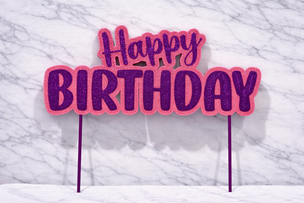 Happy Birthday Cake topper