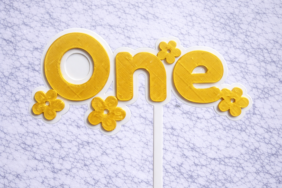 Aged One Cake Topper