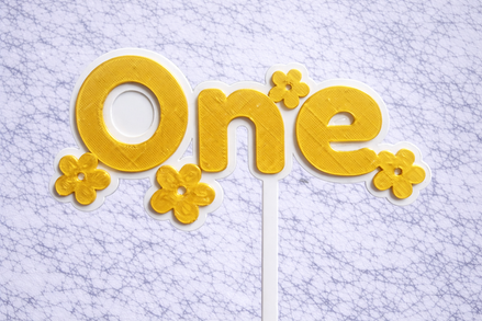 Aged One Cake Topper