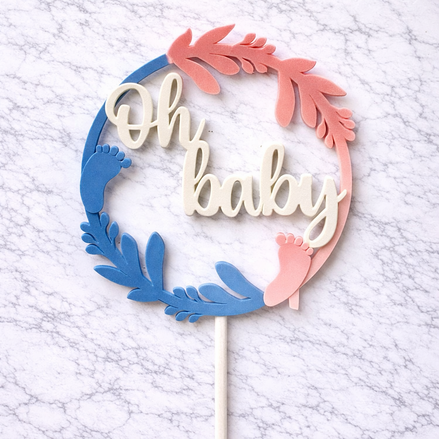 Oh Baby cake topper