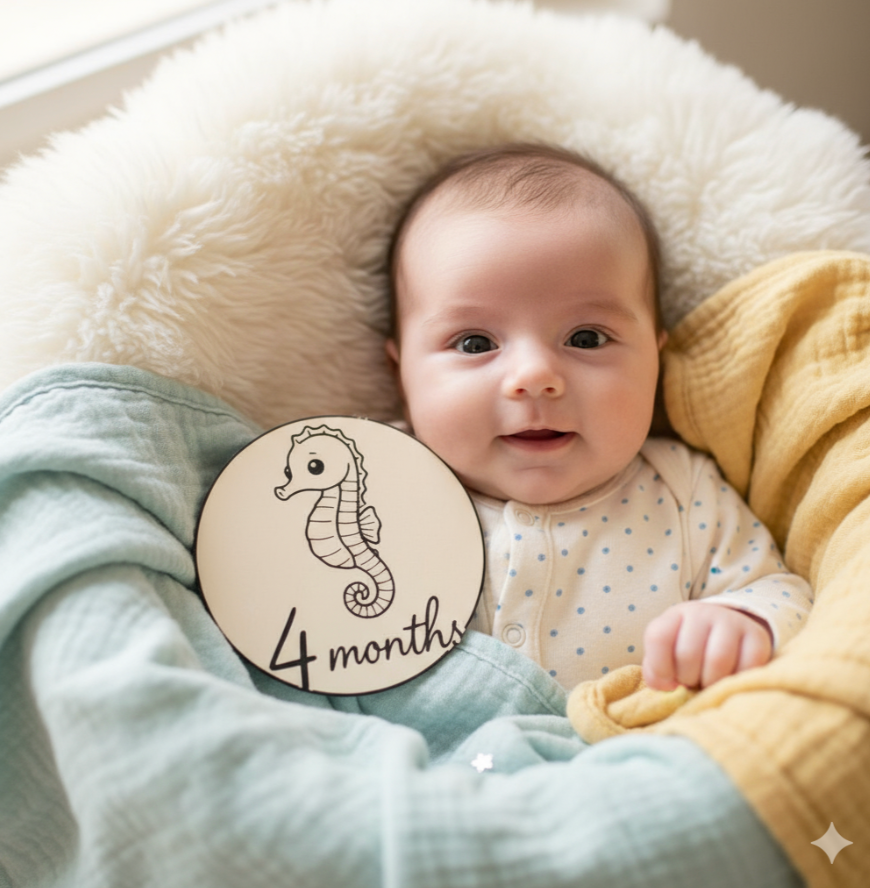 Baby milestones - Sea edition 1-4 months
