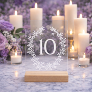 Personalised clear acrylic arch stand