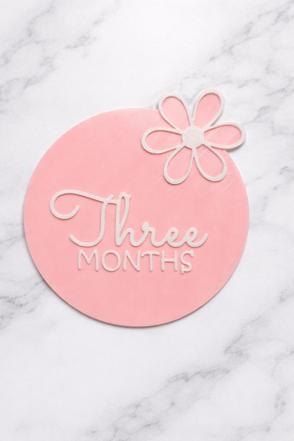 Baby Girl Month Milestone - flowers
