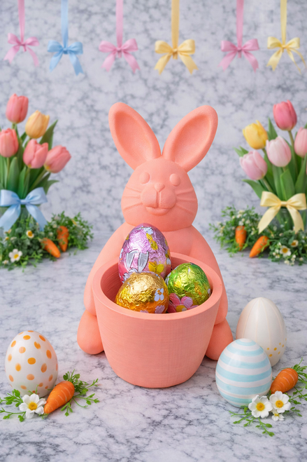 Bunny pot easter decor