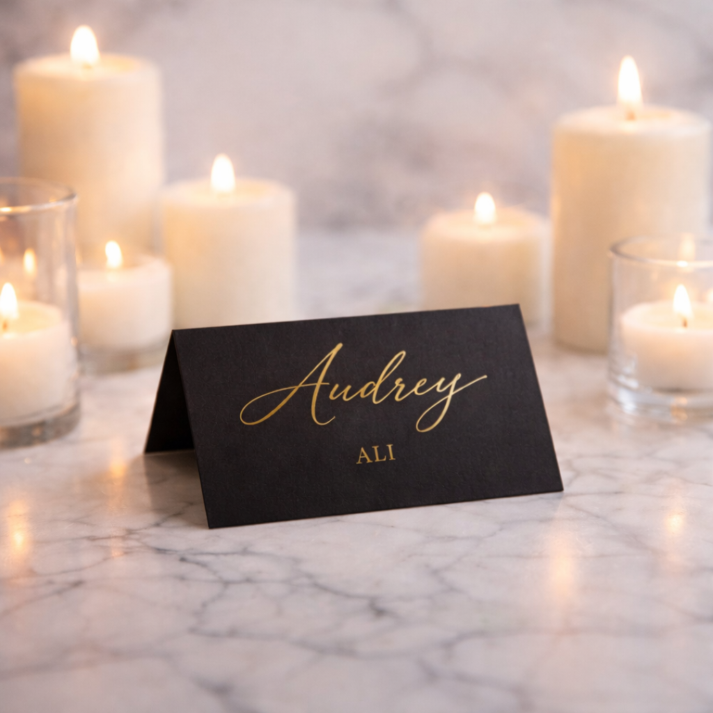 Elegant Personalised Place Cards