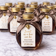 Bomboniere glass bottle favors