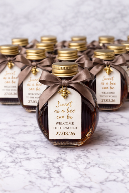 Bomboniere glass bottle favors