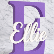 Personalised Initial & Name Freestanding Sign