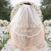 Personalised bride to be veil