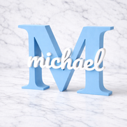 Personalised Initial & Name Freestanding Sign