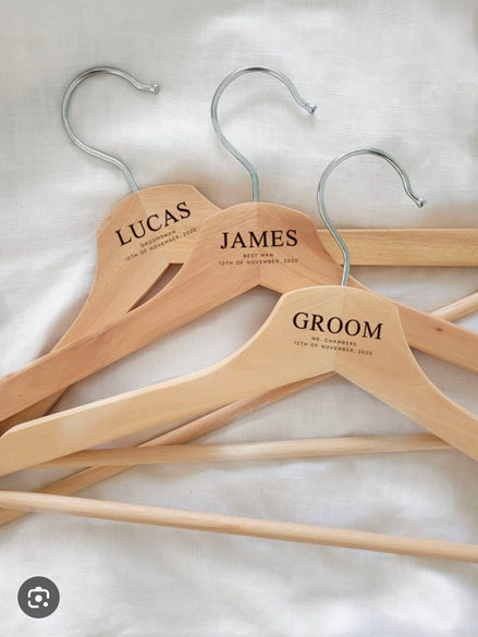 Personalised coat hangers