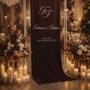 Personalised Fabric Backdrop with Decal