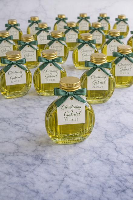 Bomboniere glass bottle favors