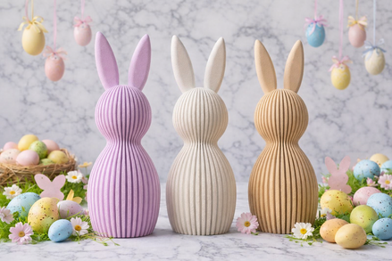 Ribbed Easter Bunny
