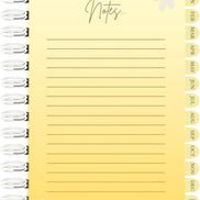 Digital 2026 monthly planner in yellow
