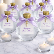 Bomboniere glass bottle favors