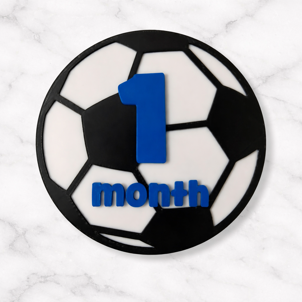 Baby Month Milestone - football