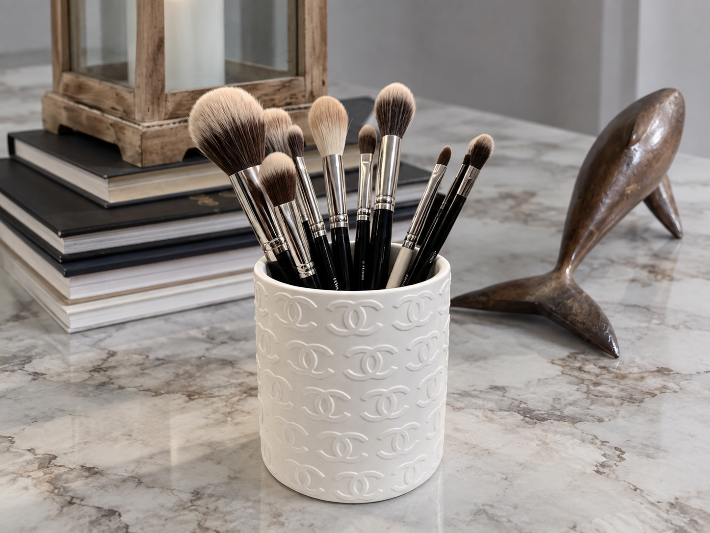 Embossed Brush Holder